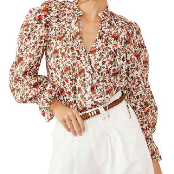 NWT Free People Meant To Be Blouse - Picture 1 of 5